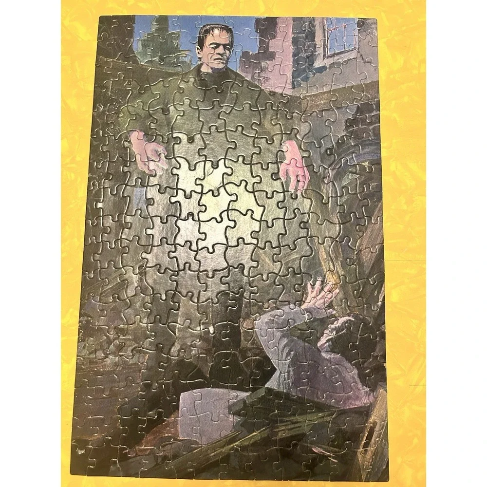 APC Frankenstein Jigsaw Puzzle # 1181/Vintage 1974 Complete Halloween